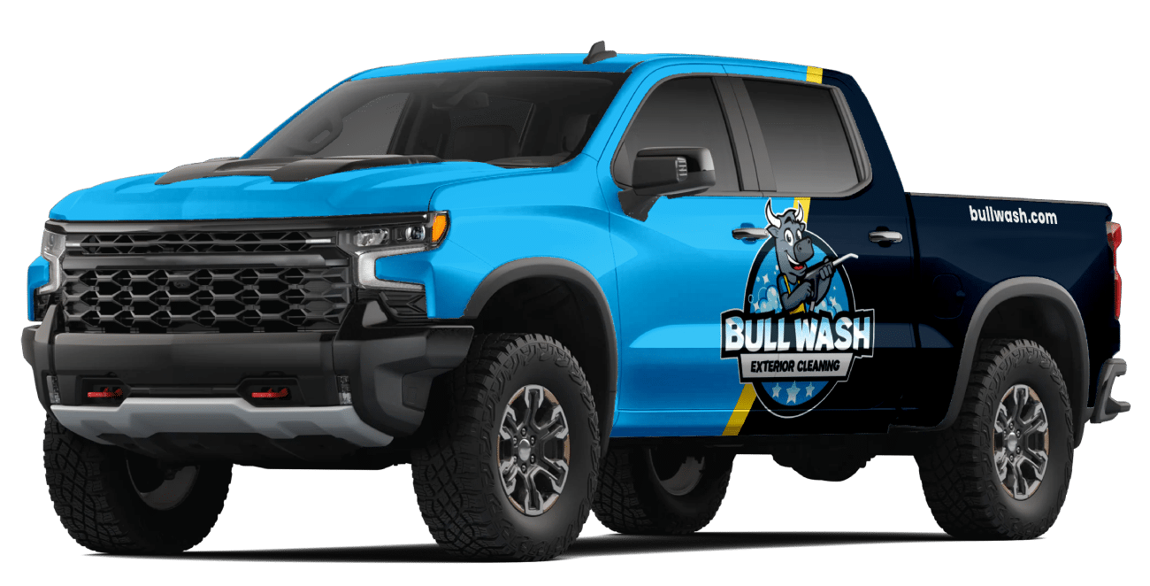 Bull Wash Exterior Cleaning Pressure Washing Company Truck